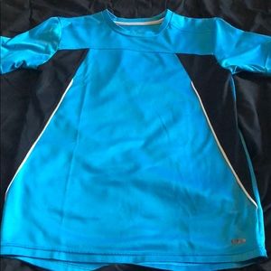 Boys blue and black sports shirt